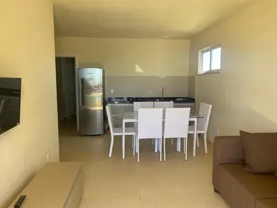 A cozinha ou kitchenette de Apartamento em Canoa Quebrada-Vilas na Praia Residence apto 03