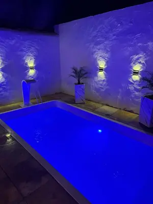 A piscina em ou perto de Casa no centro na Praia do Preá/CE