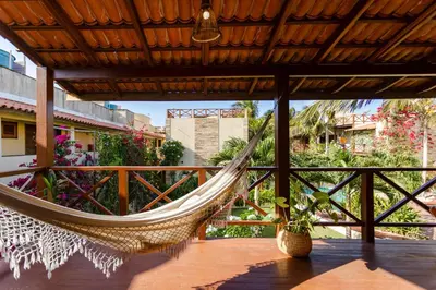 Uma varanda ou terraço em Apartamento Breezes