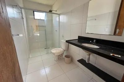Uma casa de banho em Aldeias Guajiru Apart