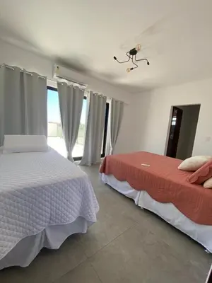 Uma cama ou camas num quarto em Villa Di Lucca