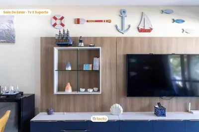 A cozinha ou kitchenette de Bangalô frente-mar no VG Sun para 6