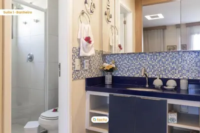 Uma casa de banho em Bangalô frente-mar no VG Sun para 6
