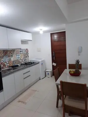 A cozinha ou kitchenette de Cumbuco Residencial Dunas Beach apt.203