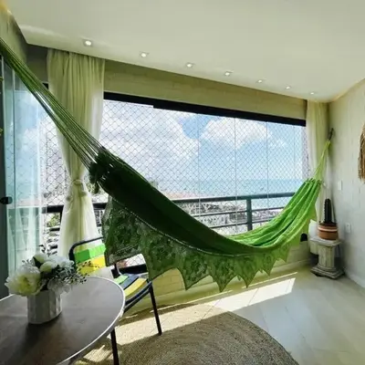 Flat Luxuoso Alto Padrao Frente Mar com 2 suites no Iate Plaza