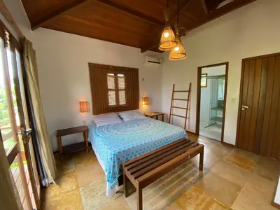 Uma cama ou camas num quarto em Condominio Vila dos Ventos