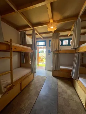 Uma cama ou camas num quarto em MAKTUB PREA HOSTEL