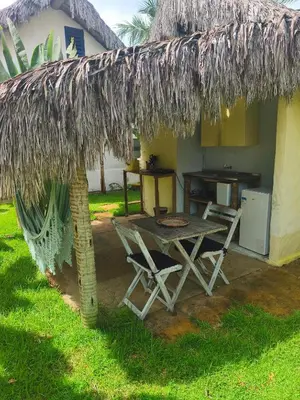 Um jardim no exterior de Pitico - Icaraí Kite Village