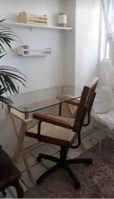 A planta de apartamento na praia de Iracema com vista mar