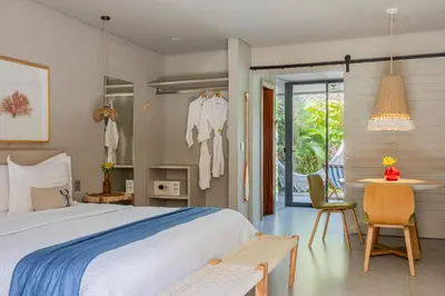 Uma cama ou camas num quarto em Saline Taíba Boutique Beach Hotel