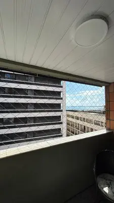 Uma varanda ou terraço em Flat Atlântico Neto