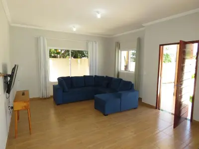 Uma área de estar em Casa Mar e Dunas