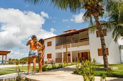 O edifício onde o apartamento está situado