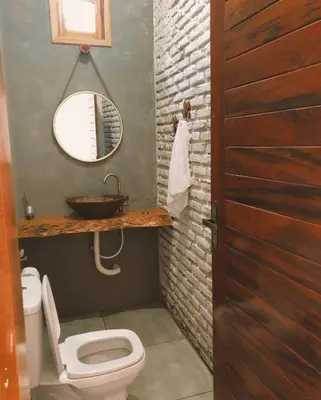 Uma casa de banho em Casa de praia em vila preá