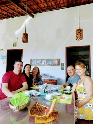 Os clientes hospedados em Pousada Roane - Taíba