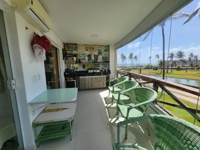 Uma varanda ou terraço em Aquaville Resort Porto das Dunas