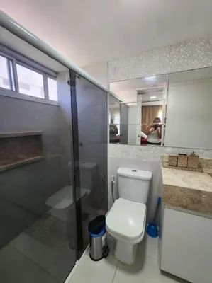 Uma casa de banho em Aquaville Resort Porto das Dunas