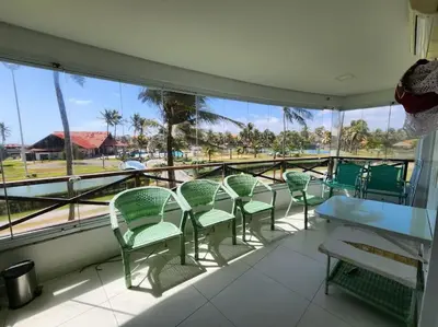 Uma varanda ou terraço em Aquaville Resort Porto das Dunas