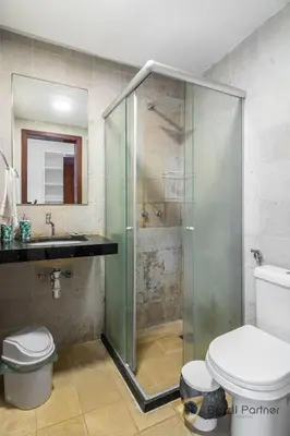 Uma casa de banho em Apartamento 3 Suítes - Completo - Praia da Taíba