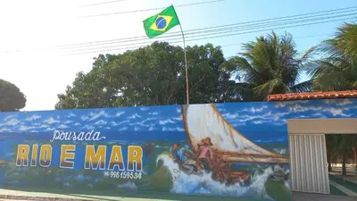 A planta de Pousada Rio e Mar