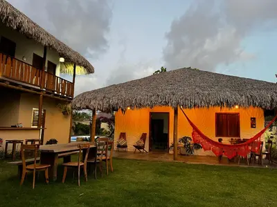 O edifício onde a casa de férias está situado
