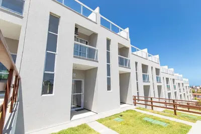 O edifício onde o apartamento está situado