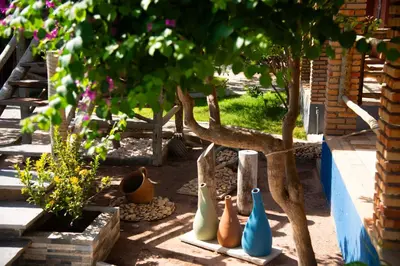 Um jardim no exterior de Pousada Nascer da Lua