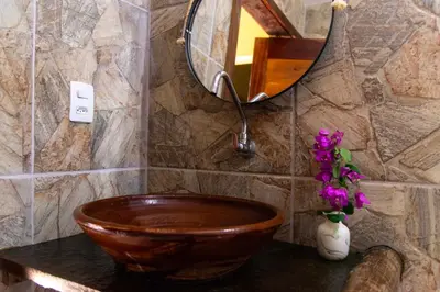 Uma casa de banho em Pousada Nascer da Lua