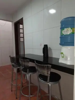 A cozinha ou kitchenette de Chalé Verdelândia Guaramiranga - Apartamento com 2 quartos