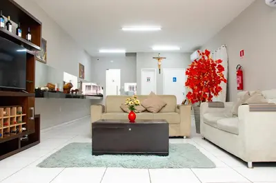 Uma área de estar em Hotel Letiva Centro