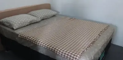 Uma cama ou camas num quarto em Chale Canoa Beach