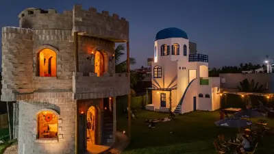 O edifício onde o aparthotel está situado