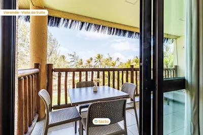 Uma varanda ou terraço em Bangalô vista mar no VG Sun Cumbuco por Tactu