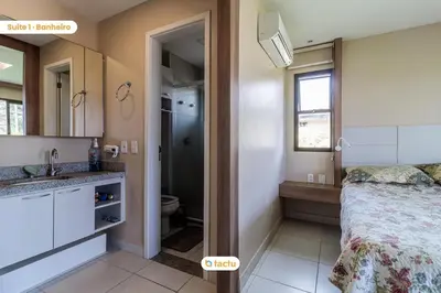 A cozinha ou kitchenette de Bangalô vista mar no VG Sun Cumbuco por Tactu