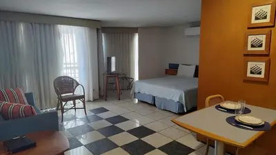 Uma televisão e/ou sistema de entretenimento em Linda vista Beira mar apto Fortaleza