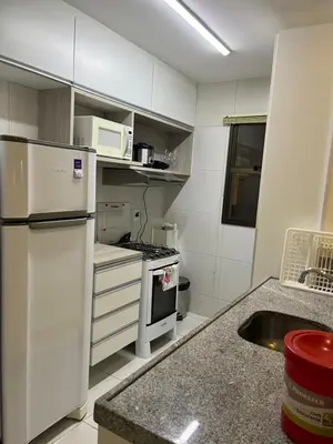 A cozinha ou kitchenette de Apartamento Cumbuco, c2 307