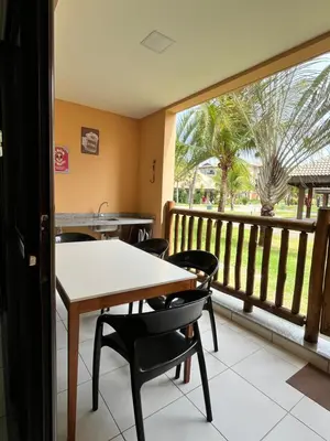 Uma varanda ou terraço em Apartamento B2 106