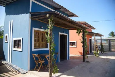O edifício onde a casa de hóspedes está situado
