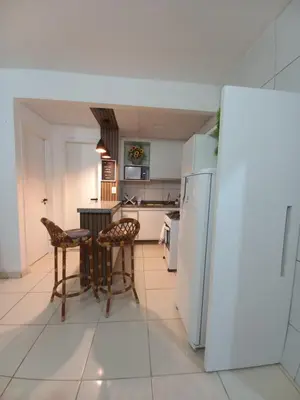 A cozinha ou kitchenette de Apartamento Porto das Dunas