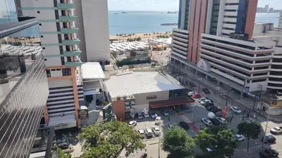 Uma vista geral de Fortaleza ou a vista da cidade a partir do hotel
