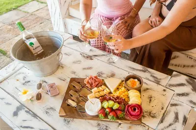 Refeições na casa de férias ou nas proximidades