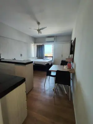 Uma cama ou camas num quarto em Flat na praia de iracema 504