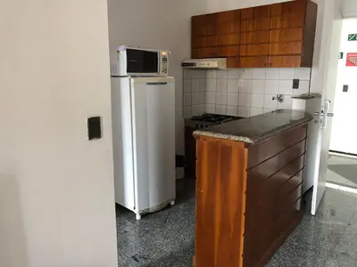 A cozinha ou kitchenette de Excelente Flat 1506 Meireles Fortaleza