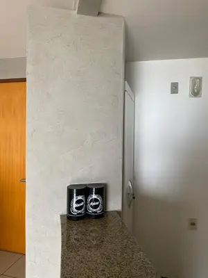 A planta de Flat com vista para o Mar