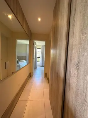 Uma cama ou camas num quarto em Bangalô frente ao mar Vg Sun Cumbuco