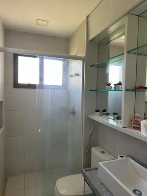 Uma casa de banho em Bangalô frente ao mar Vg Sun Cumbuco