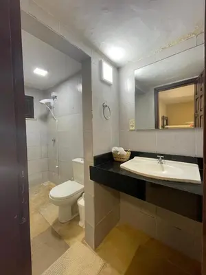 Uma casa de banho em Pousada Vila Canoa