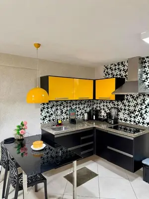 A cozinha ou kitchenette de Beira Mar Fortaleza Landscape Deluxe