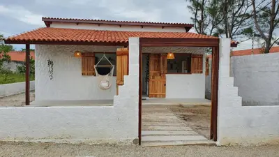 O edifício onde a casa de férias está situado