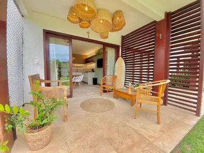 Uma área de estar em Taíba Beach Resort por Be My Guest!